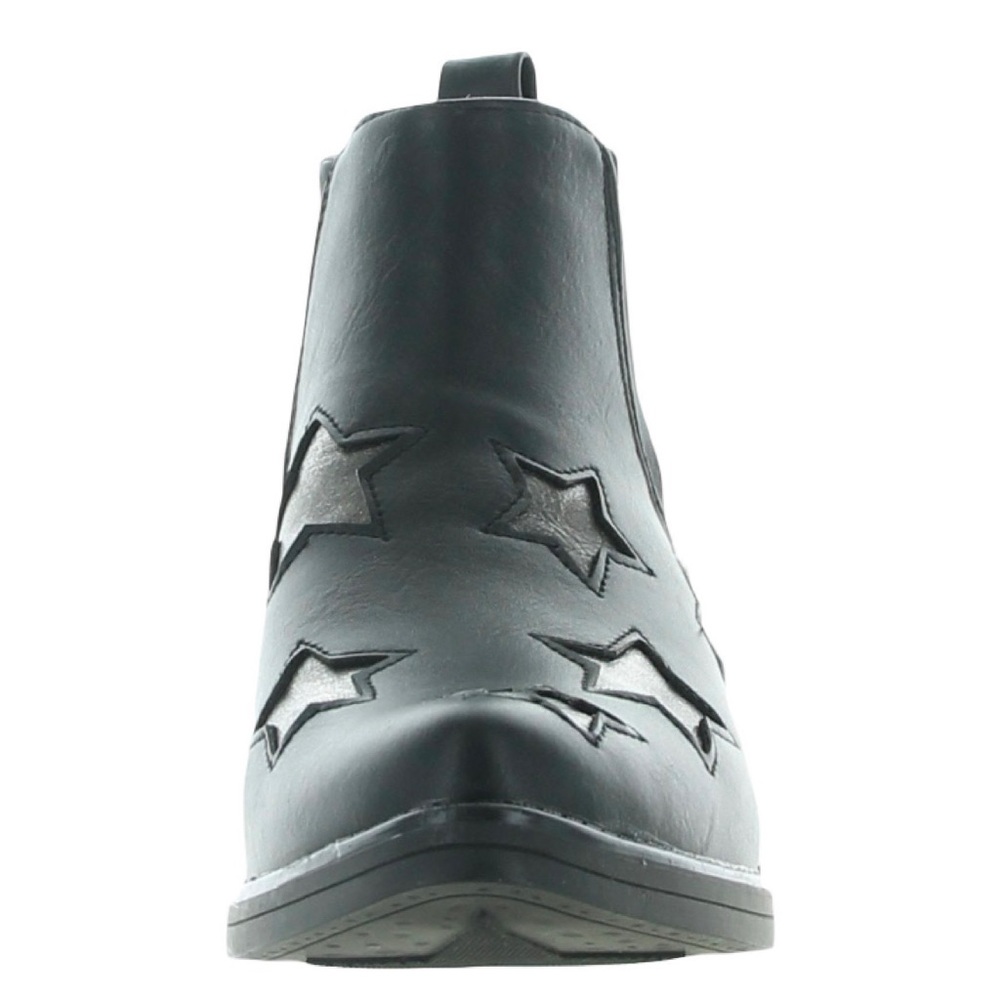 Seven7 Rockstar Faux Leather Block Heel Ankle Boots